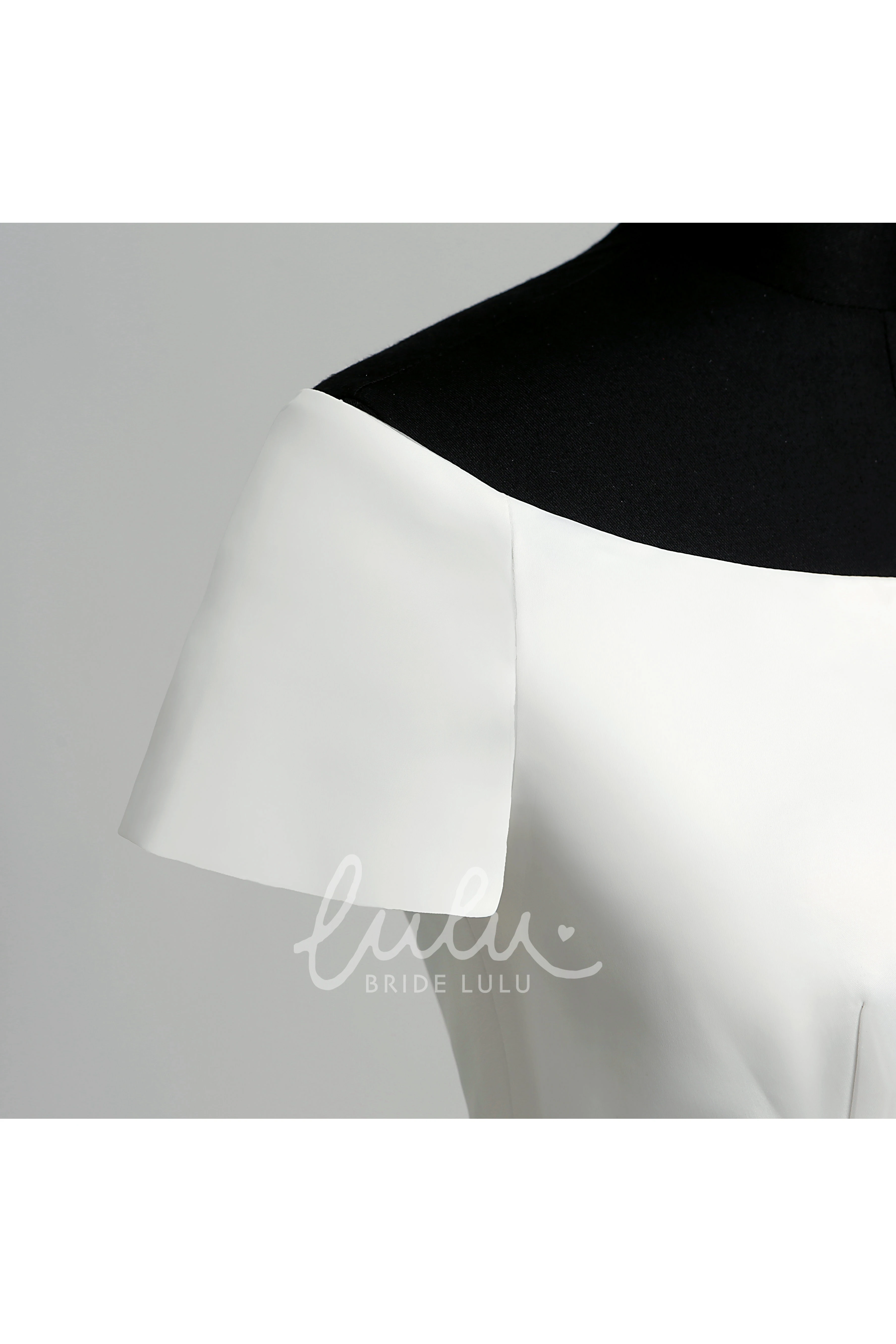 Satin Maternity Wedding Dress with Beading and Floor-Length A-Line Silhouette