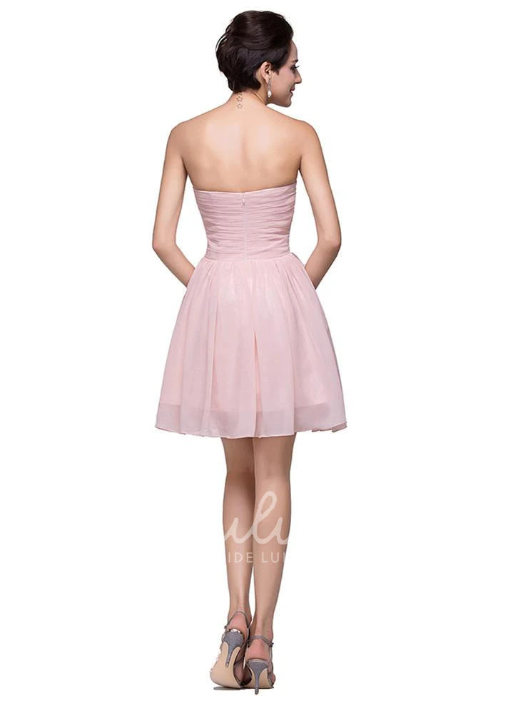 Chiffon Sweetheart Short Homecoming Dress