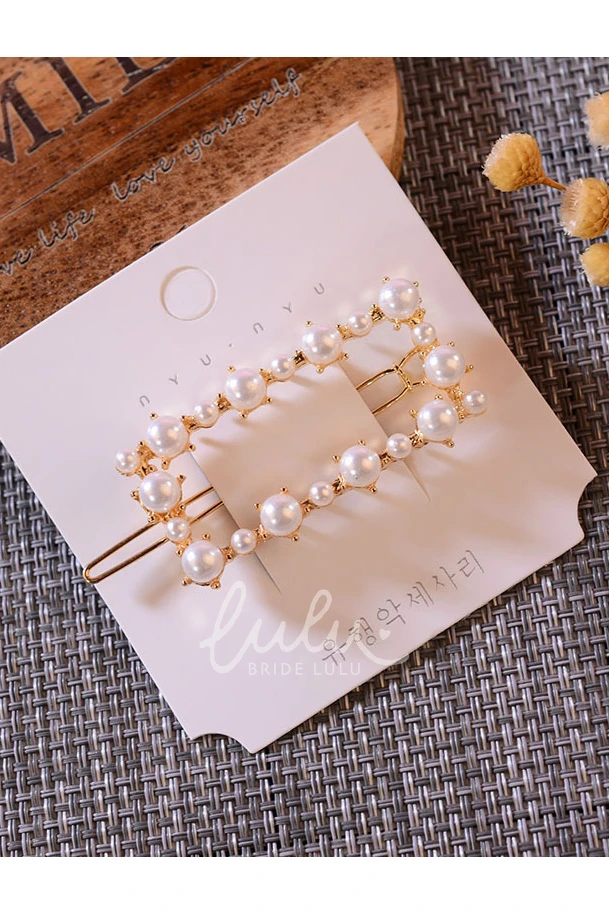 Romantic Hair Clip in Heart/Crown Shape for Weddings