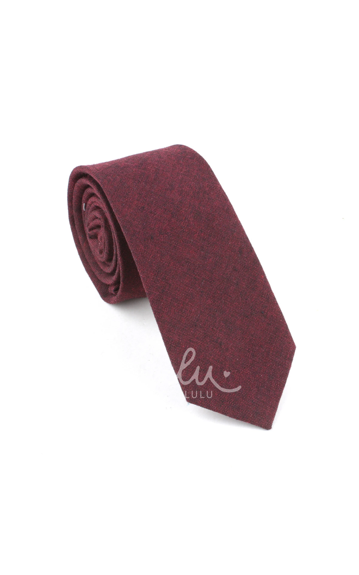 Plain Cotton Skinny Tie-8 Color Options