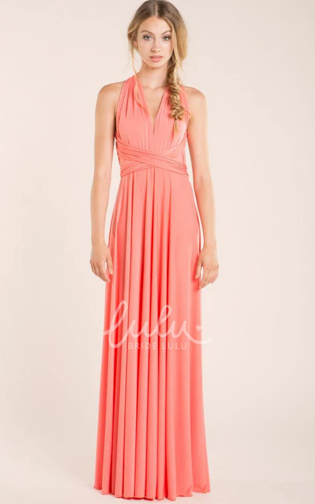 Mint Bridesmaid Dress Romantic Chiffon Gown with Sleeves