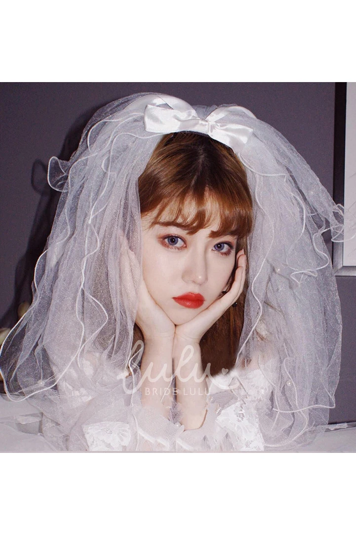 Multiple Layers Tulle Wedding Veil with Soft Puffiness