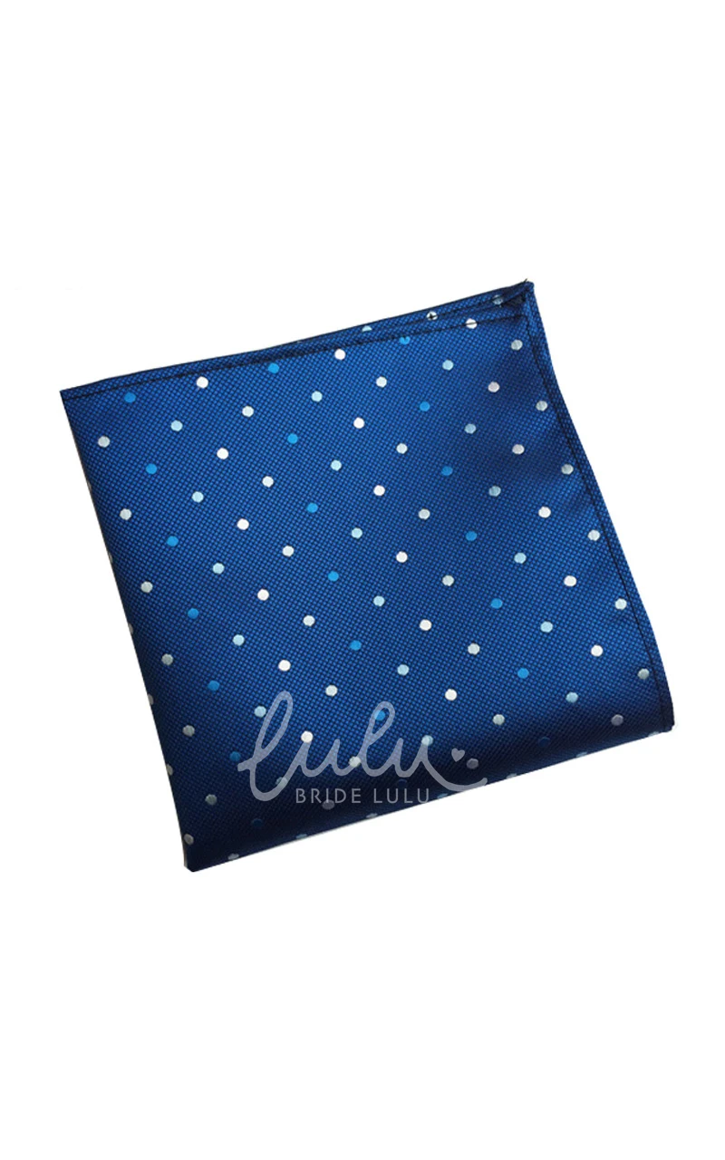 Floral Print and Polka Dot Pocket Square-10 Color Options