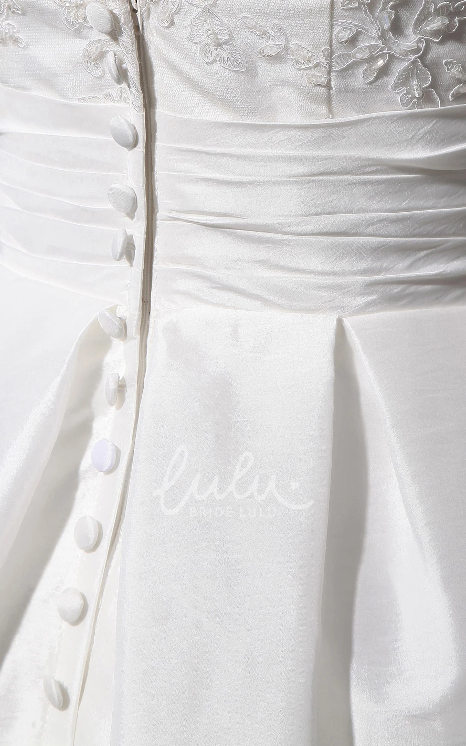 Deep V-Back Lace Dress with Sash and Bow Unique Bridesmaid Dress