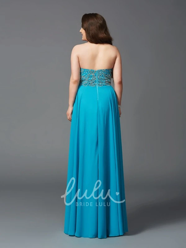 Sweetheart A-line Beaded Backless Formal Dress in Jersey Fabric