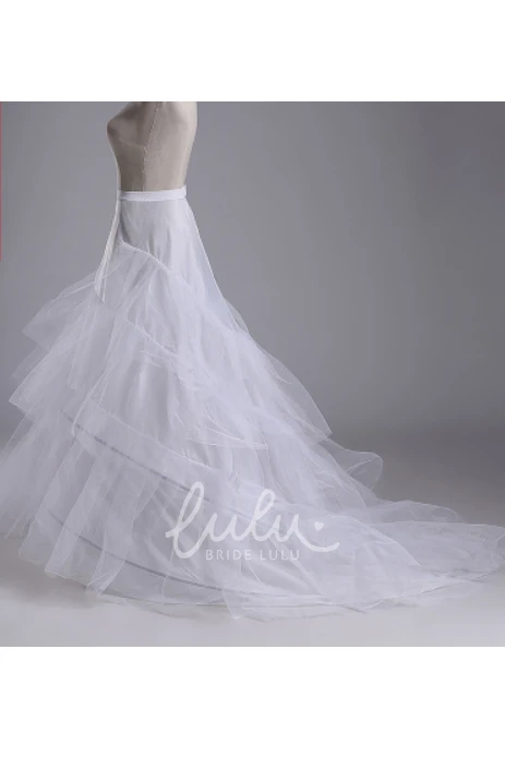 Trailing Hard Mesh Petticoat for Wedding Dresses