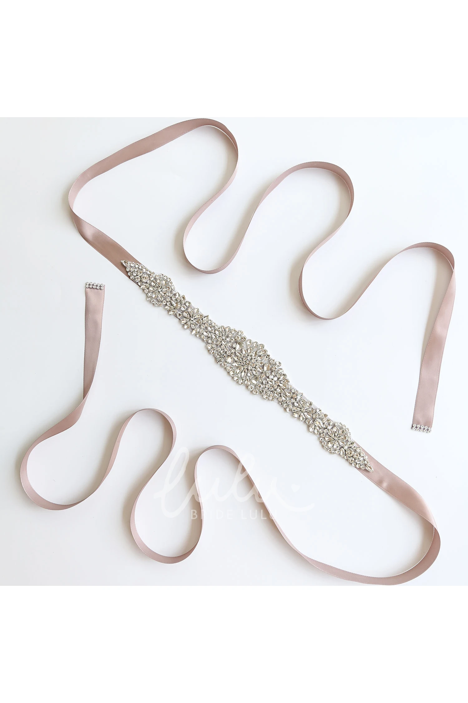 Beaded Satin Belt Bridesmaid Dress Accessory