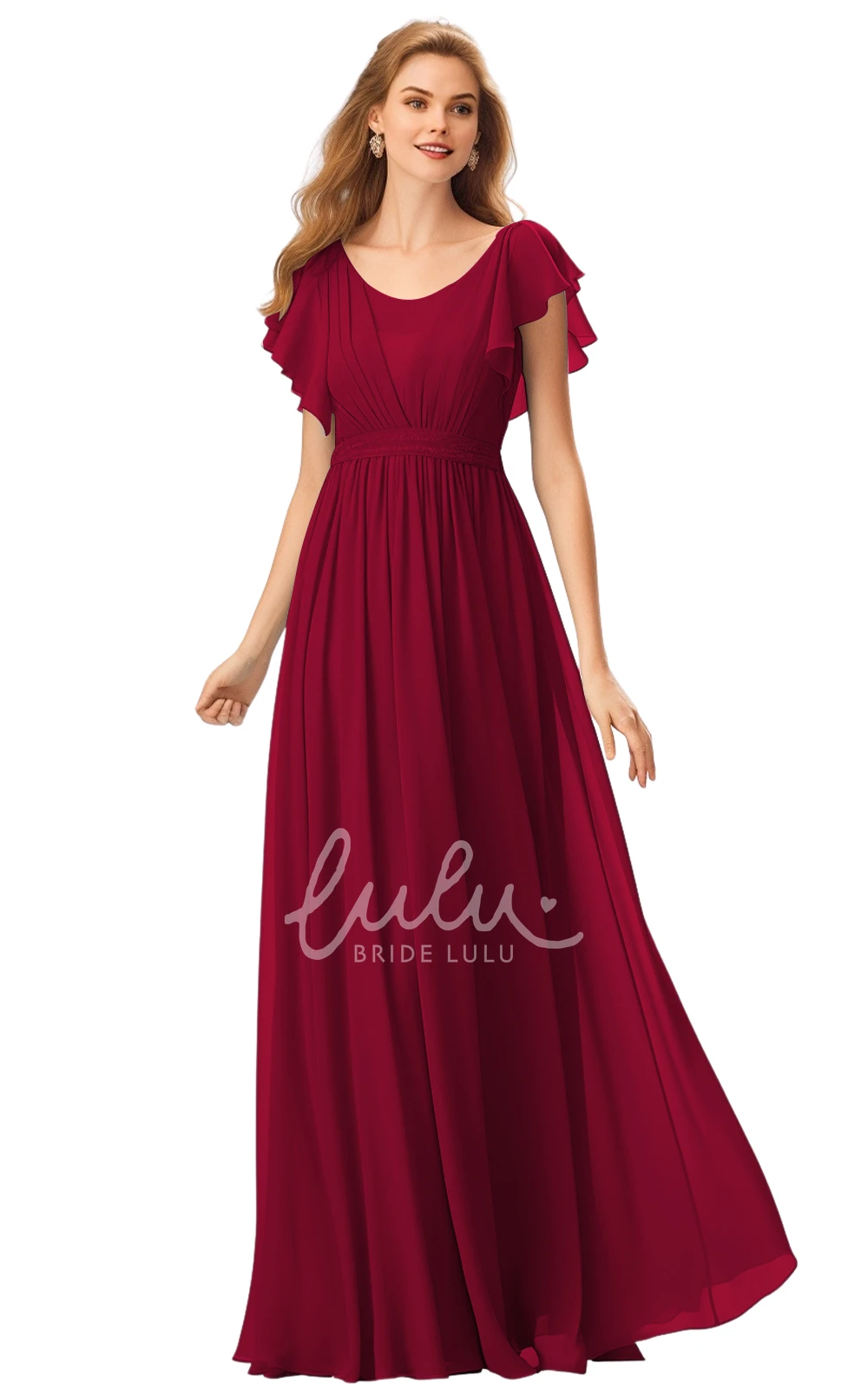 A-Line Chiffon Bateau Neck Casual Bridesmaid Dress Classy 2025 Women's Simple Beach