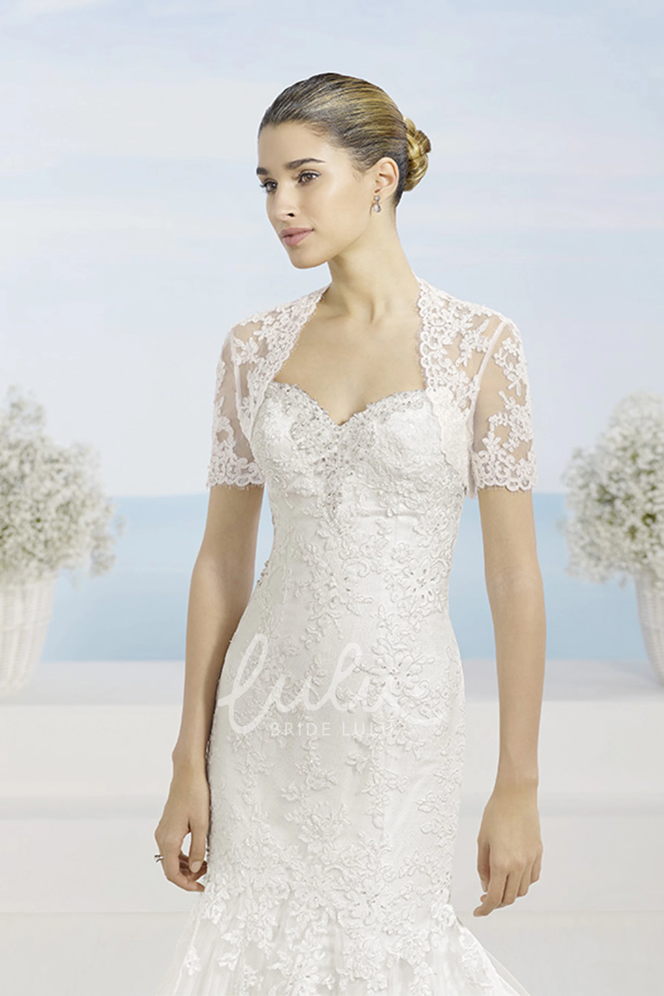 Sweetheart Tulle and Lace Mermaid Wedding Dress