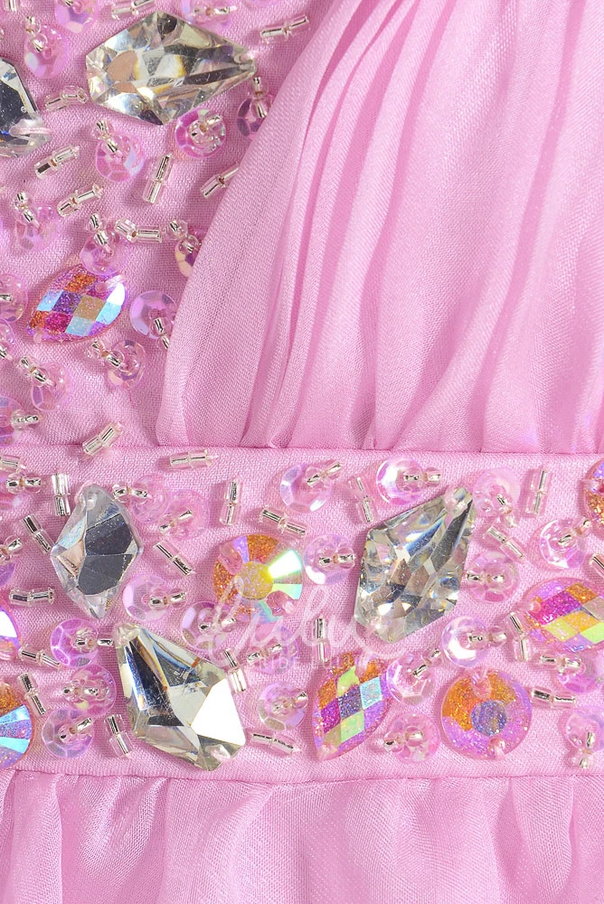 Chiffon Sweetheart Prom Dress Sleeveless Beaded