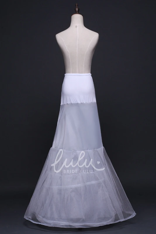Fishtail Wedding Petticoat with Elastic Belt and Trailing Mesh Yarn Wedding Dress Accessories
