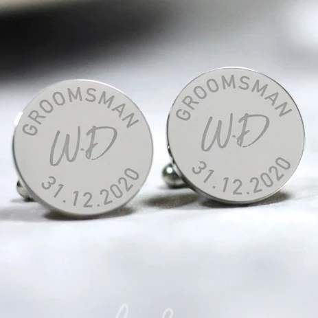 Engraved Best Man Cufflinks