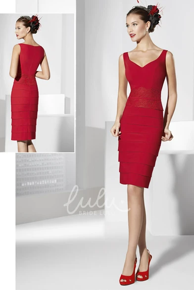 Lace Knee-Length Prom Dress with Jacket Long Sleeve Appliques