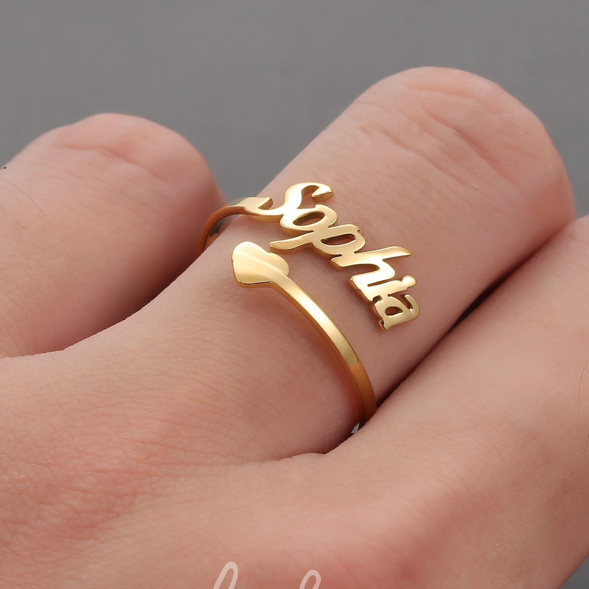 Chic Personalised Stainless Steel Ring
