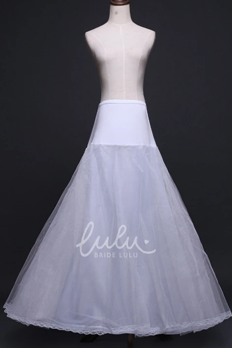 Double Layer Lace Mesh Petticoat Dress for Weddings