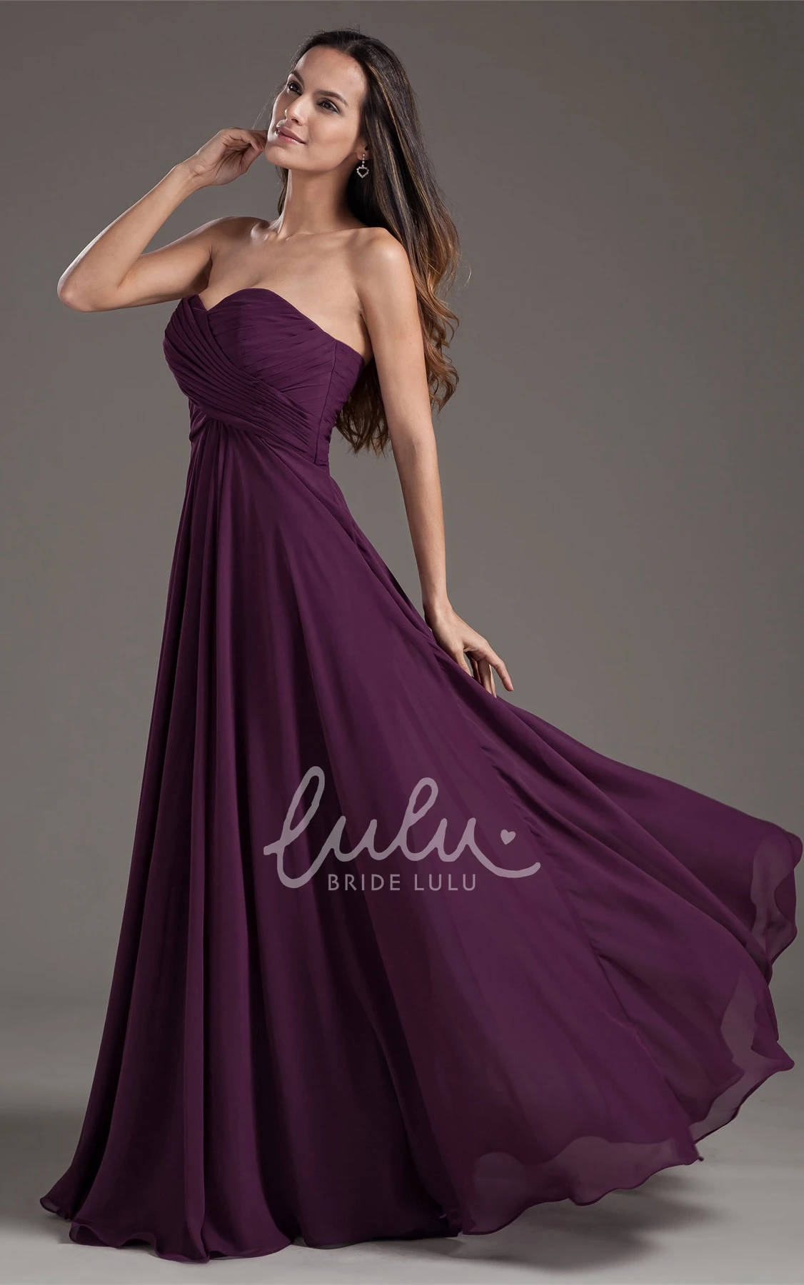 Maxi Sweetheart Dress with Criss-Cross Straps and Corset Back