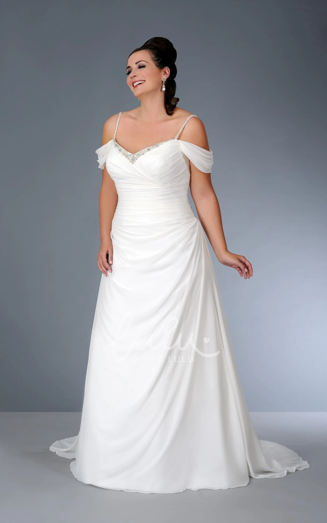 Off-The-Shoulder Sheath Prom Dress with Spaghetti Straps and Side Ruching