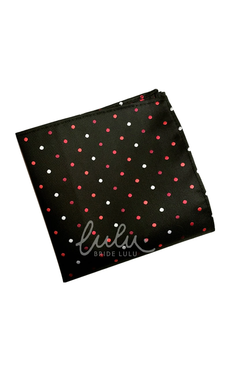 Floral Print and Polka Dot Pocket Square-10 Color Options