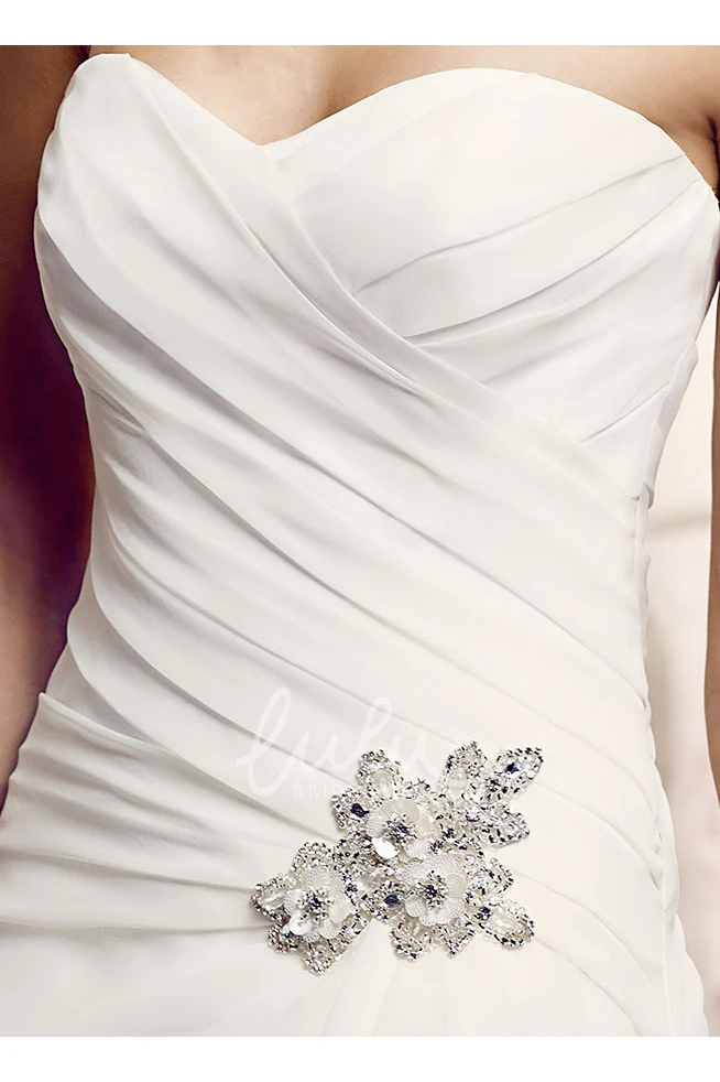 Sweetheart Tulle A-Line Wedding Dress with Draping and Criss Cross Elegant Wedding Dress