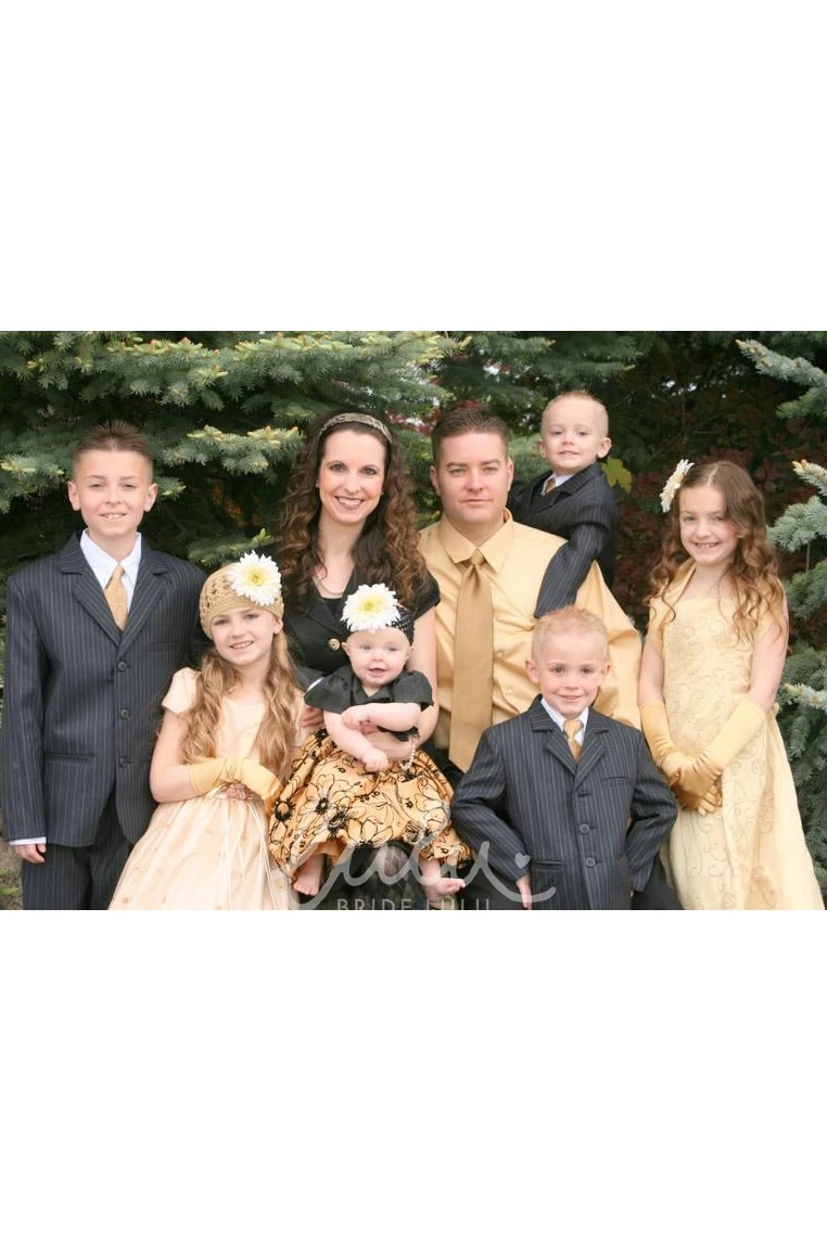 Ankle-Length Beaded Sequin Floral Flower Girl Dress Unique 2025