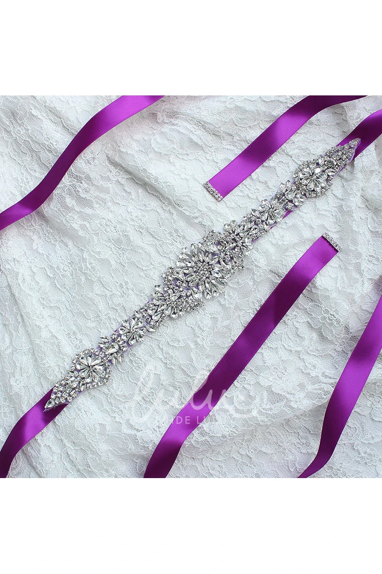 Beaded Satin Belt Bridesmaid Dress Accessory