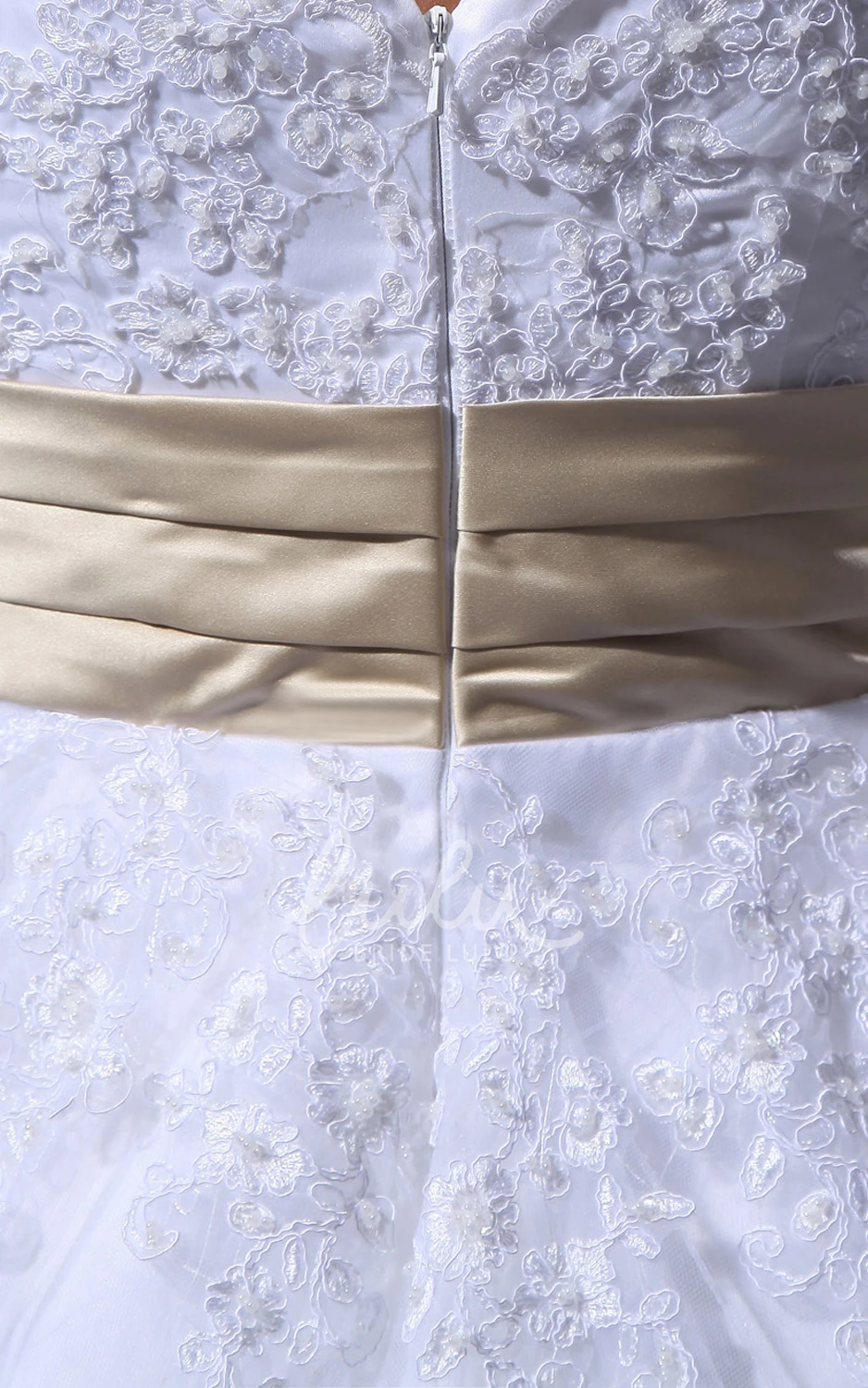 Half-Sleeve Tea-Length Dress with Soft Tulle Glam & Classic