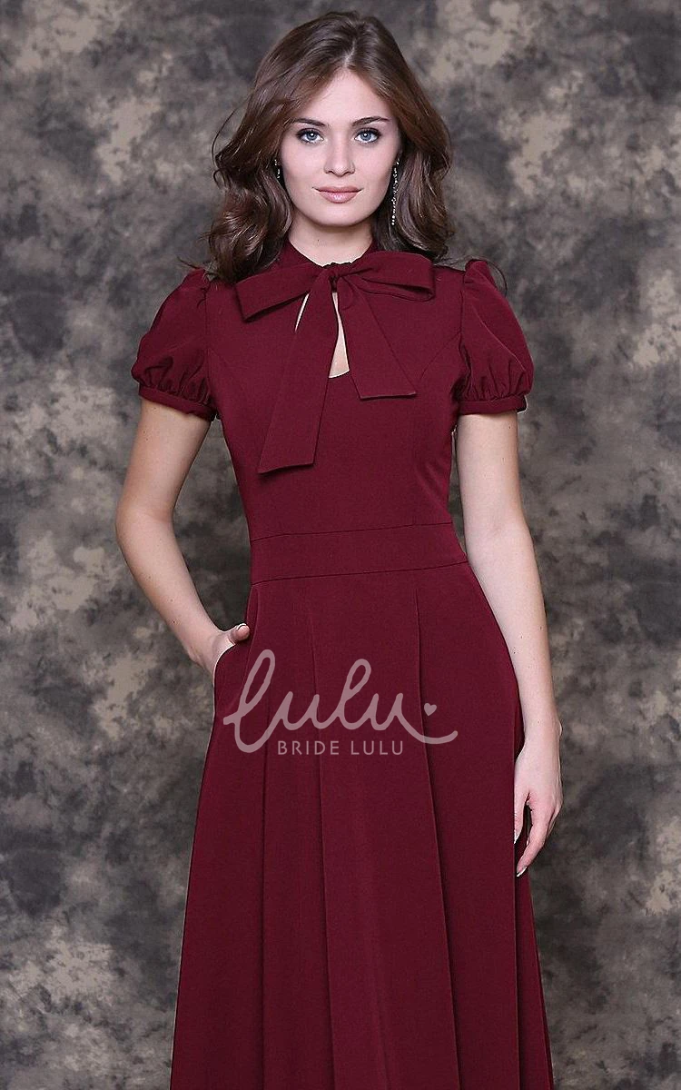 Burgundy Floor-length Dress Elegant and Timeless