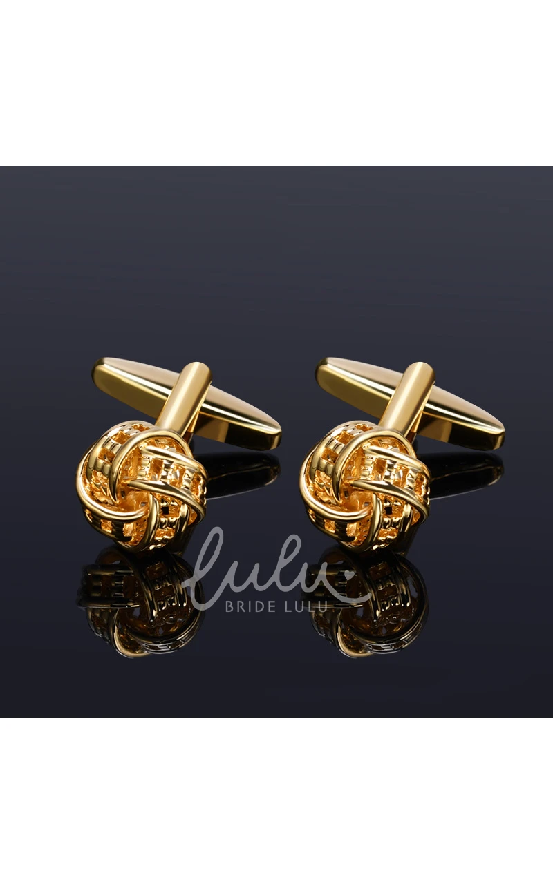 Simple Classic Alloy Cufflinks-10 Styles