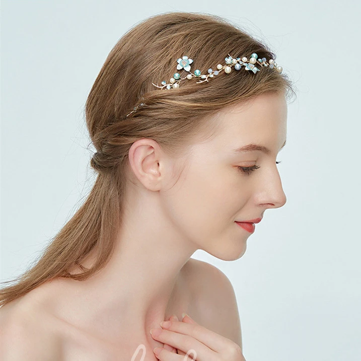 Forest Style Headbands with Beads and Flowers