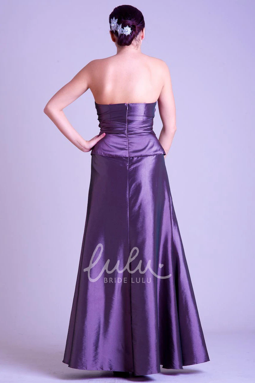 Strapless Satin Prom Dress with Cape and Flower Beaded Sheath Gown with 3-4 Sleeves