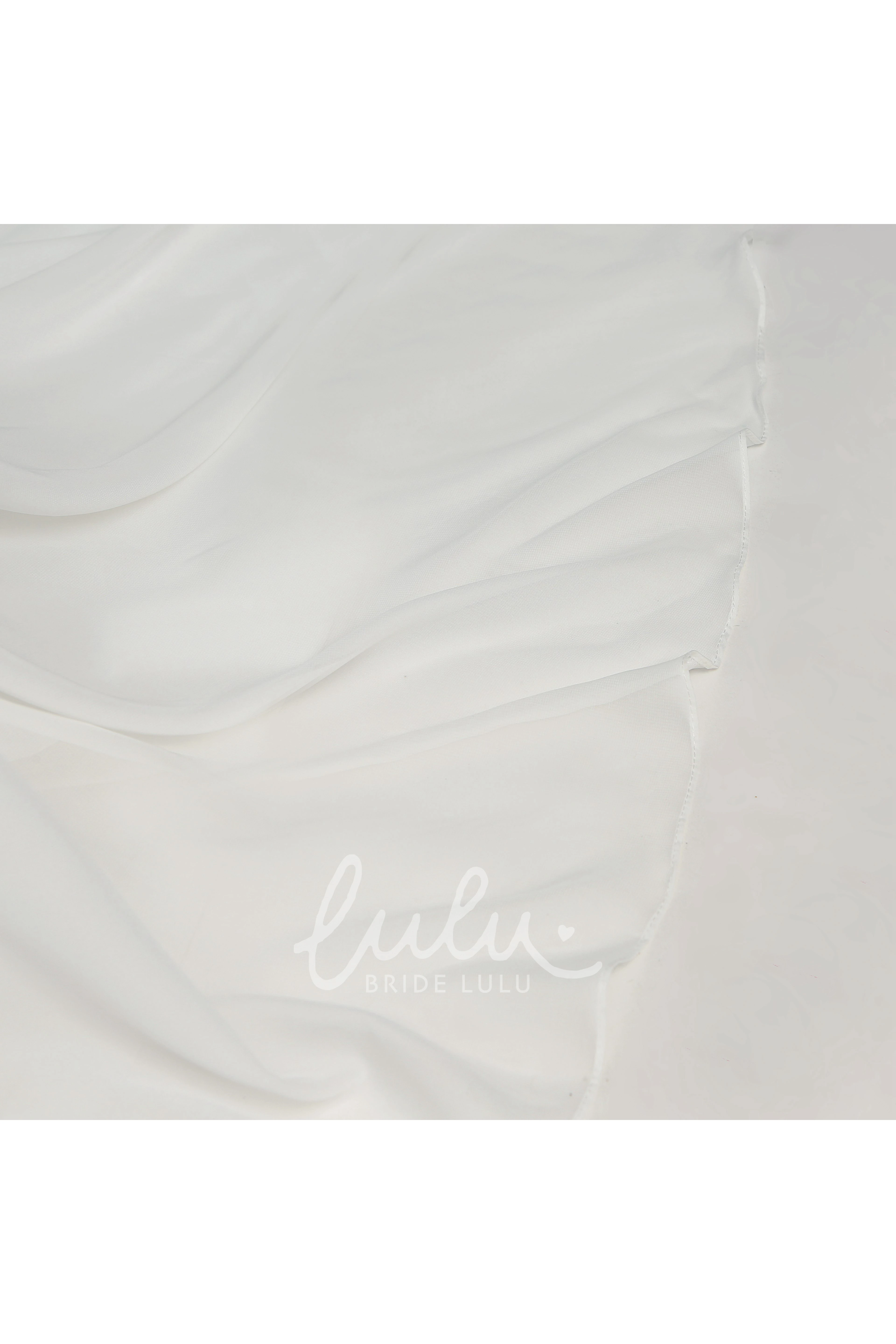 Chiffon A-line Wedding Dress with Sweetheart Neckline Sleeveless Design Beaded Bodice and Ruched Skirt