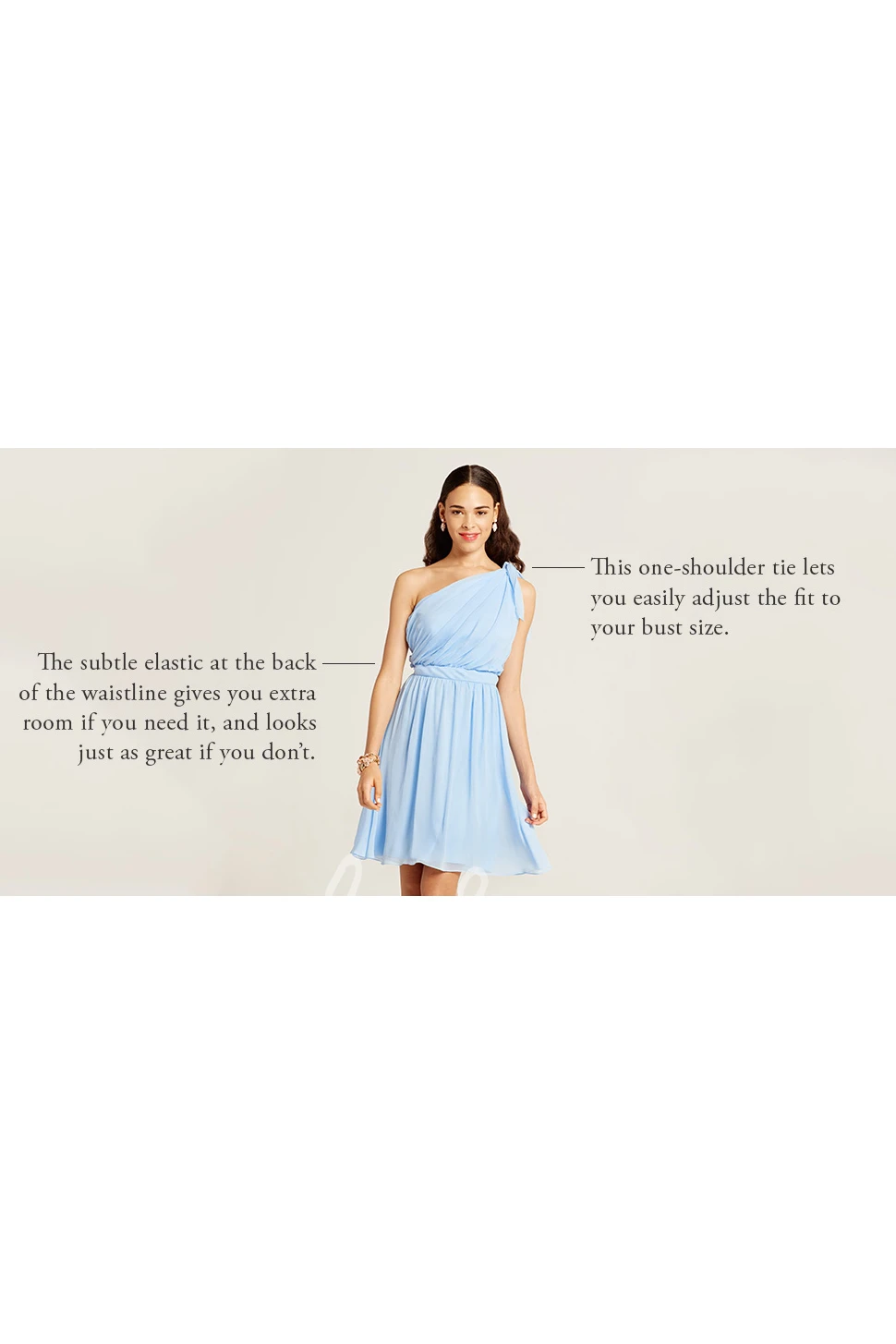 Short One-Shoulder Ruched Sleeveless Chiffon Bridesmaid Dress Flowy One-Shoulder Ruched Chiffon Bridesmaid Dress