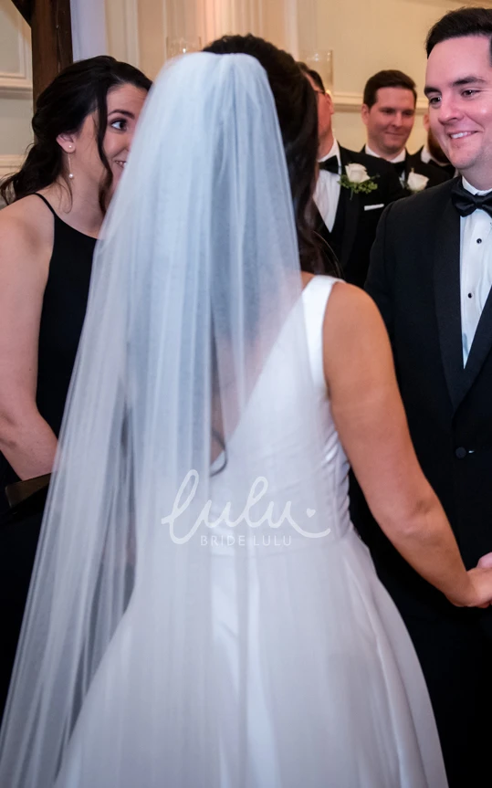 Casual Solid Ruching Plus Size A-Line Simple Criss Cross Country Wedding Dress