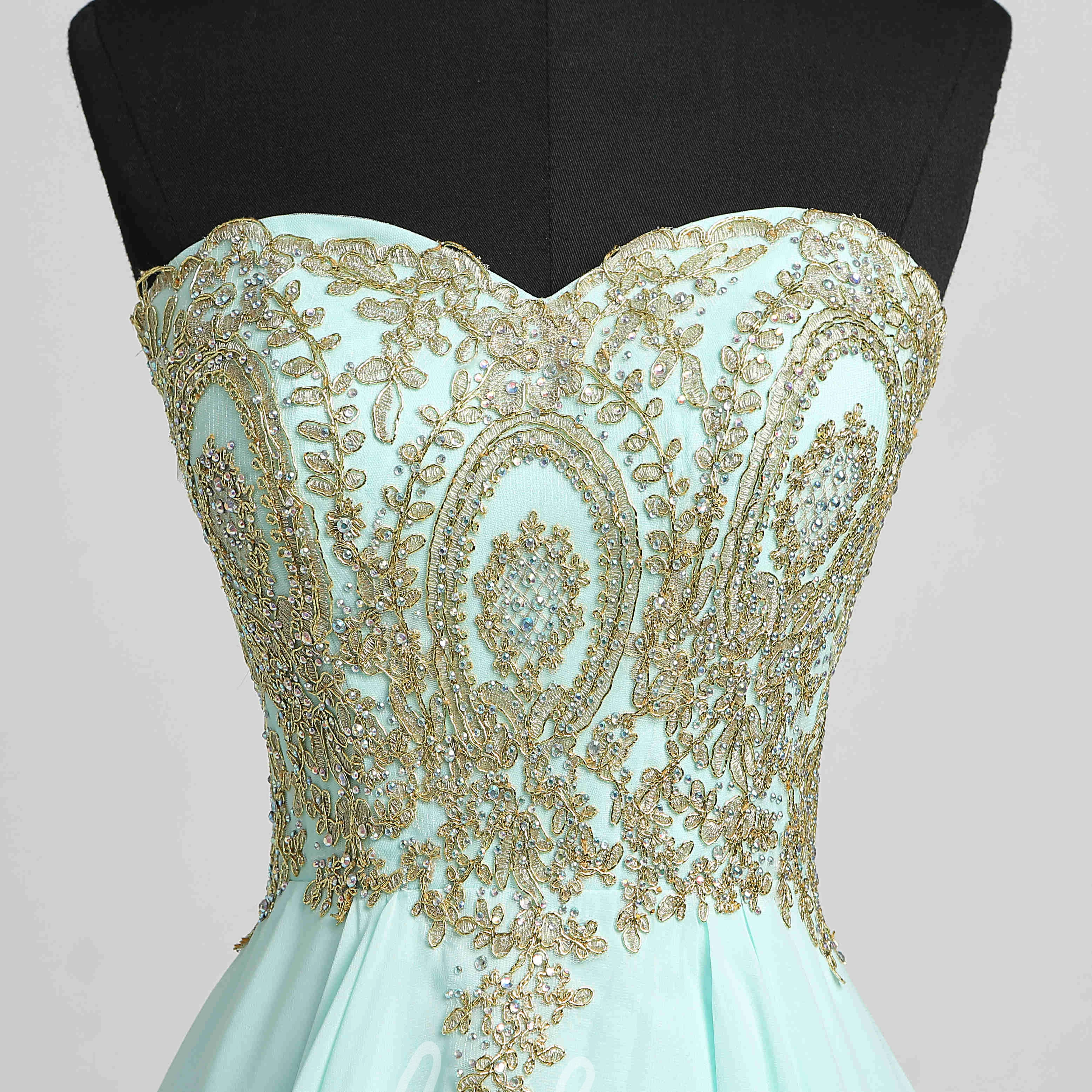 Sexy Chiffon Sheath Strapless Prom Dress with Beading and Open Back