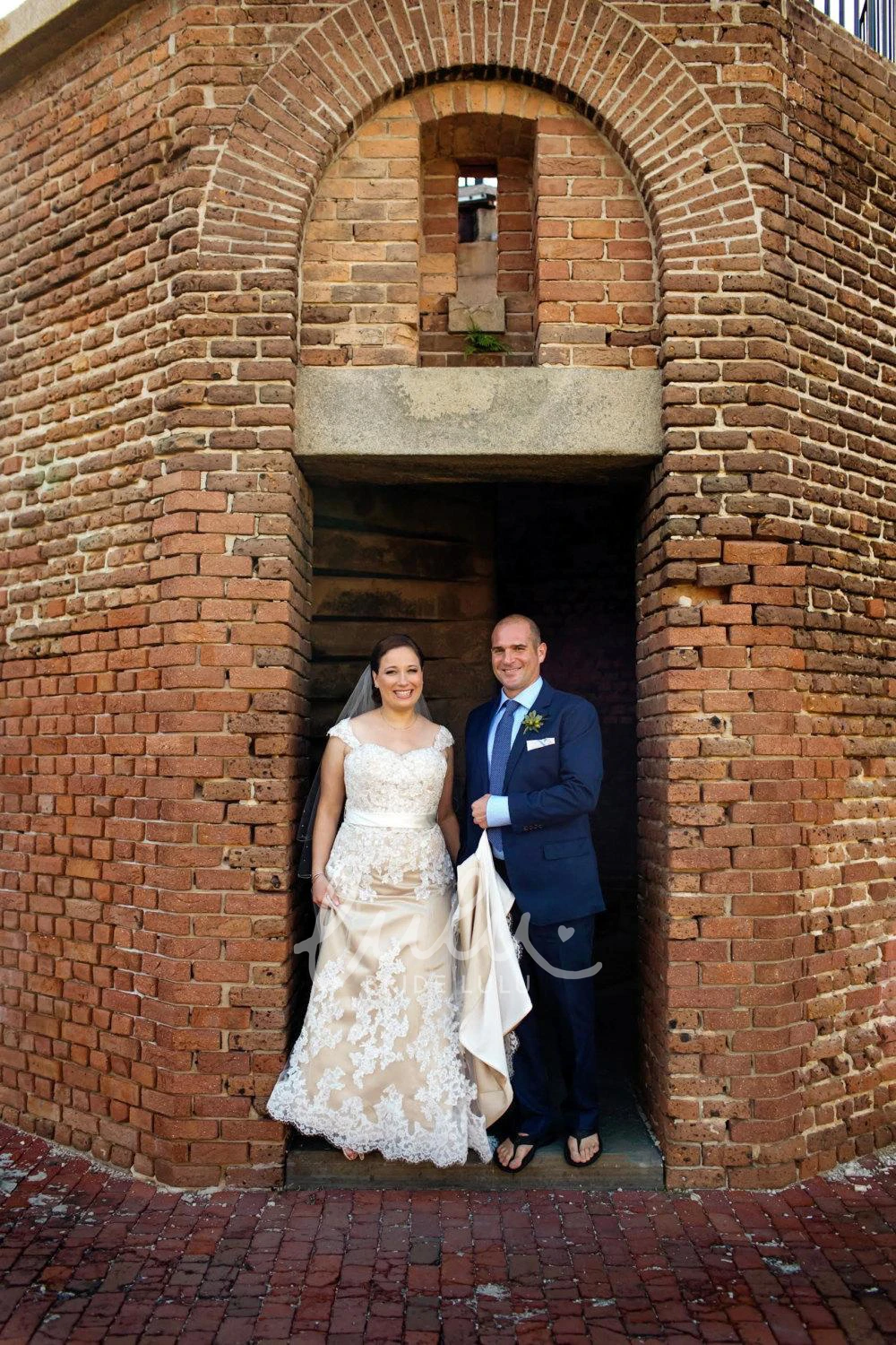 Champagne Lined A-Line Lace Wedding Dress Cap Sleeve