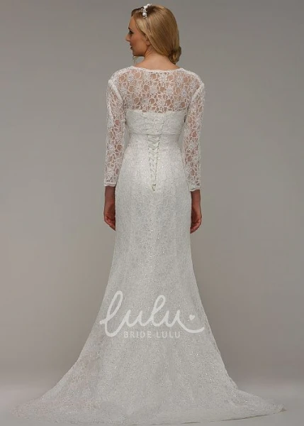 Maxi Scoop Criss-Cross Tulle Wedding Dress with V-Back and Sweep Train