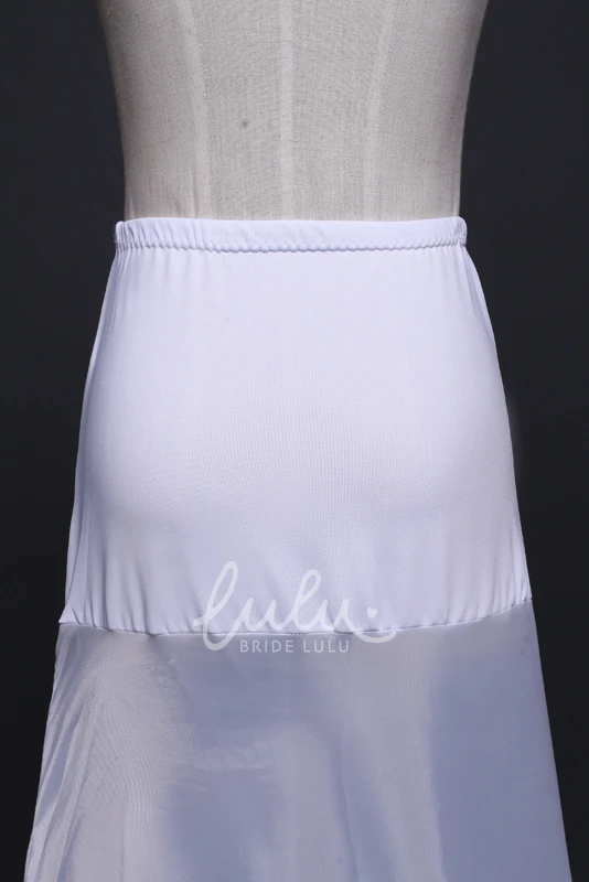 Fishtail Wedding Petticoat with Elastic Belt and Trailing Mesh Yarn Wedding Dress Accessories