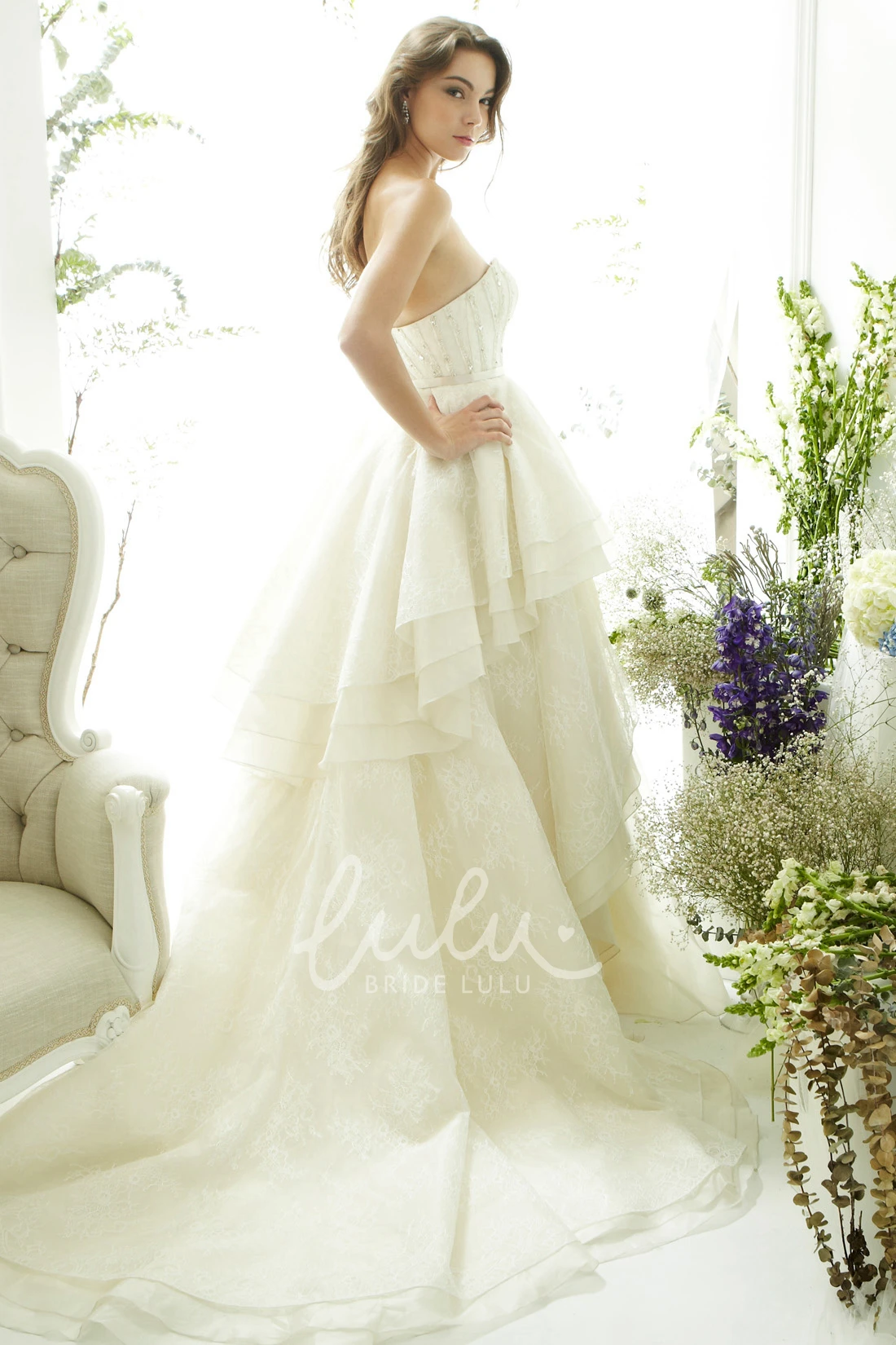 Sweetheart Beaded Tulle A-Line Wedding Dress with Sleeveless Design