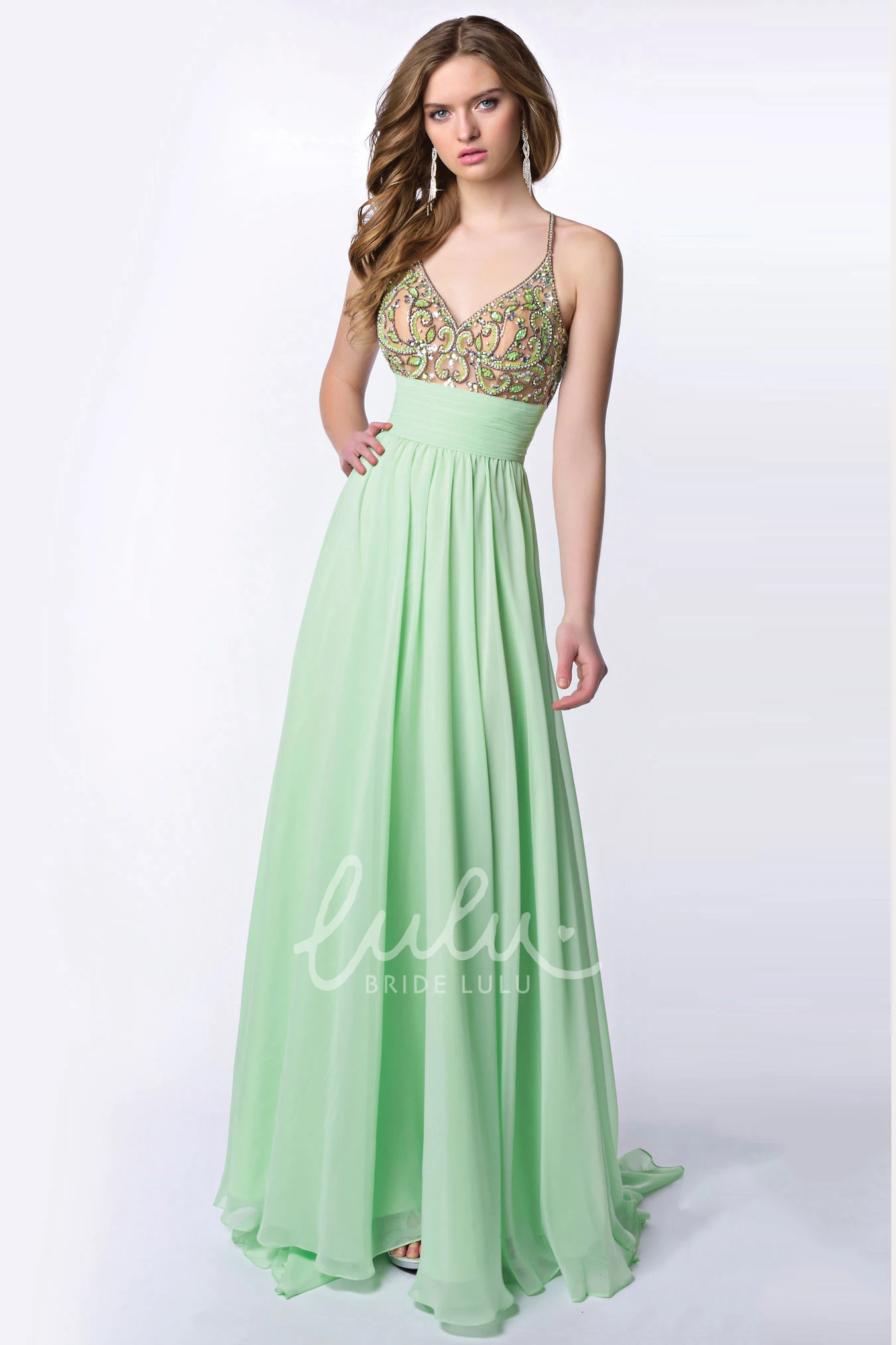 Chiffon A-Line Homecoming Dress with V-Neck Pleats and Cross Straps Elegant 2025 Women's Dress