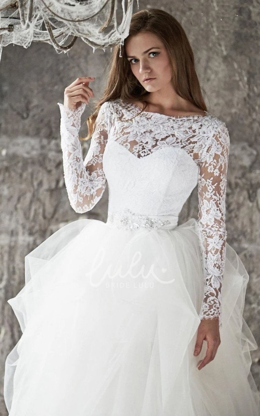 Vera Lace Wedding Dress with Long Sleeves