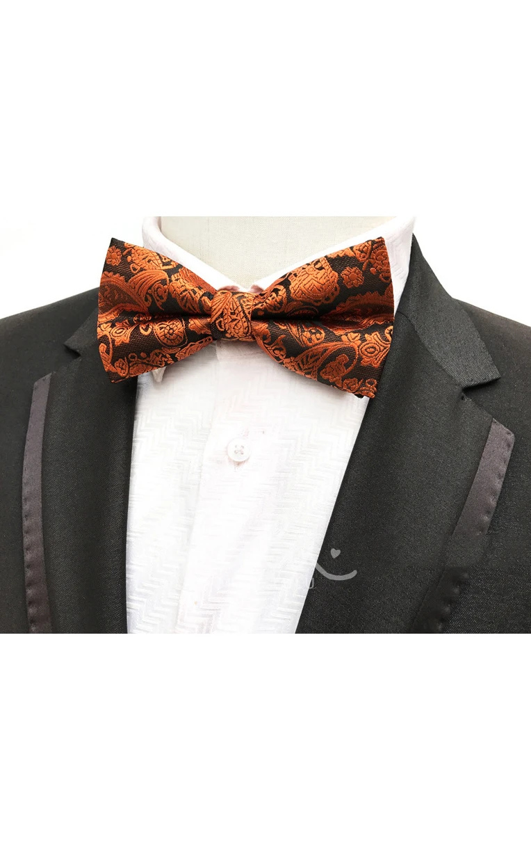 Satin Floral Printing Bow Tie-11 Color Options