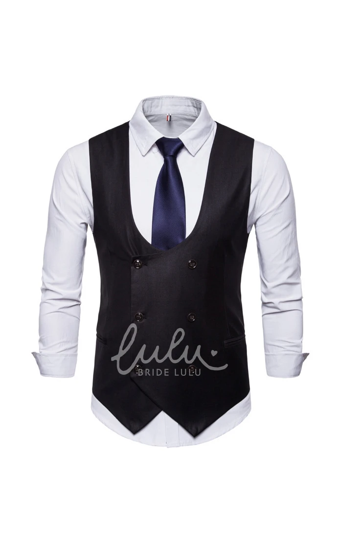 Plain Cotton Men's Vest-4 Color Options