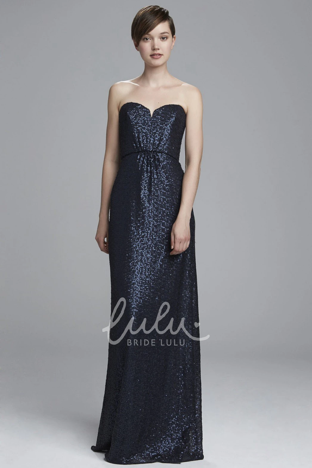 Sheath Sweetheart Satin Bridesmaid Dress with Sleeveless Long Design