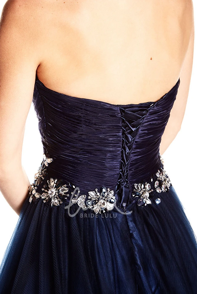 Criss-Cross Satin Prom Dress with Bow Classy Prom Dress