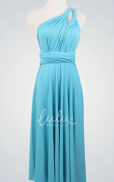 Blue Short Wrap Infinity Bridesmaid Dress Short Blue Wrap Infinity Bridesmaid Women