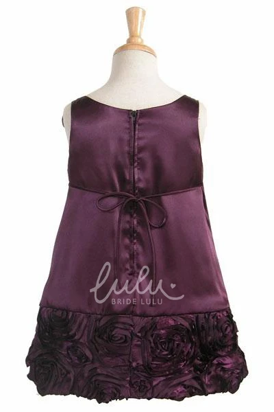 Floral Lace Knee-Length Flower Girl Dress with Cape Elegant Wedding Dress