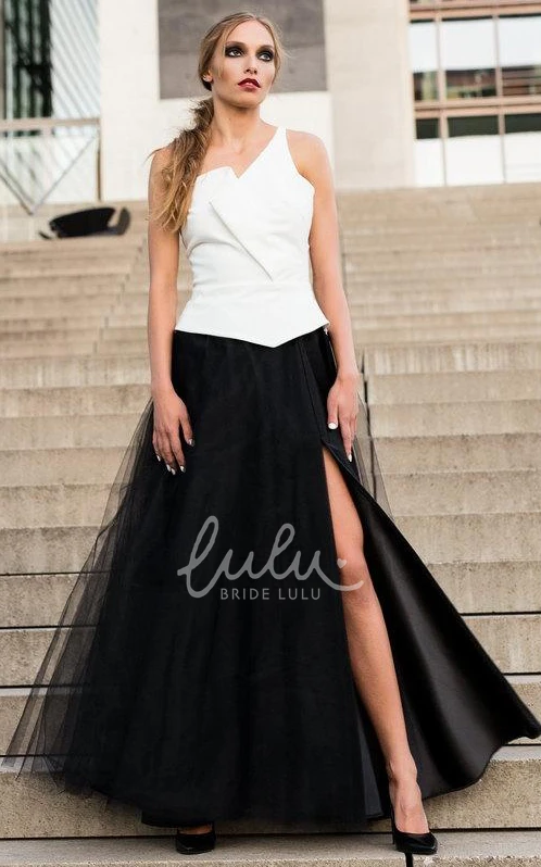 Lace Peplum Dress Unique Bridesmaid Gown with Corset Back