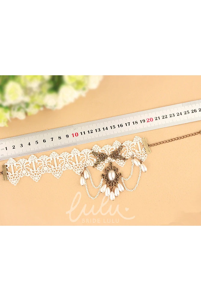 Retro Lace Sweet Anklet Wedding Dress for Women