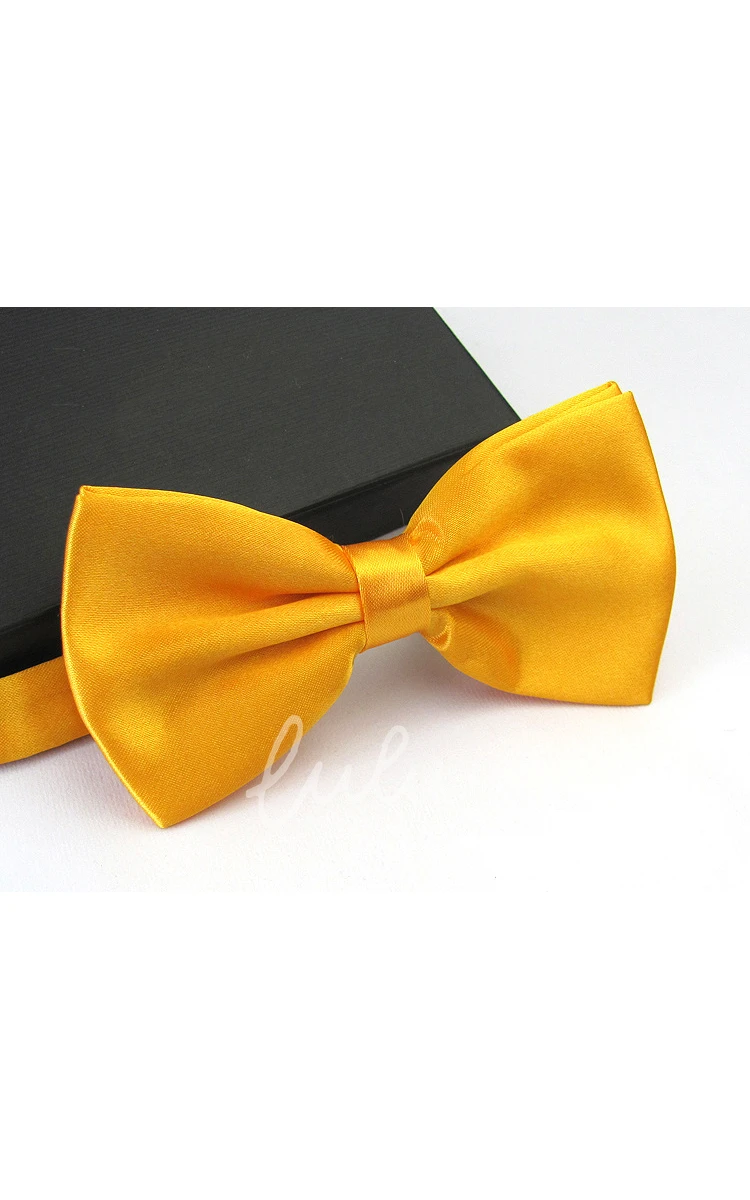 Plain Satin Wedding Bow Tie-11 Color Options