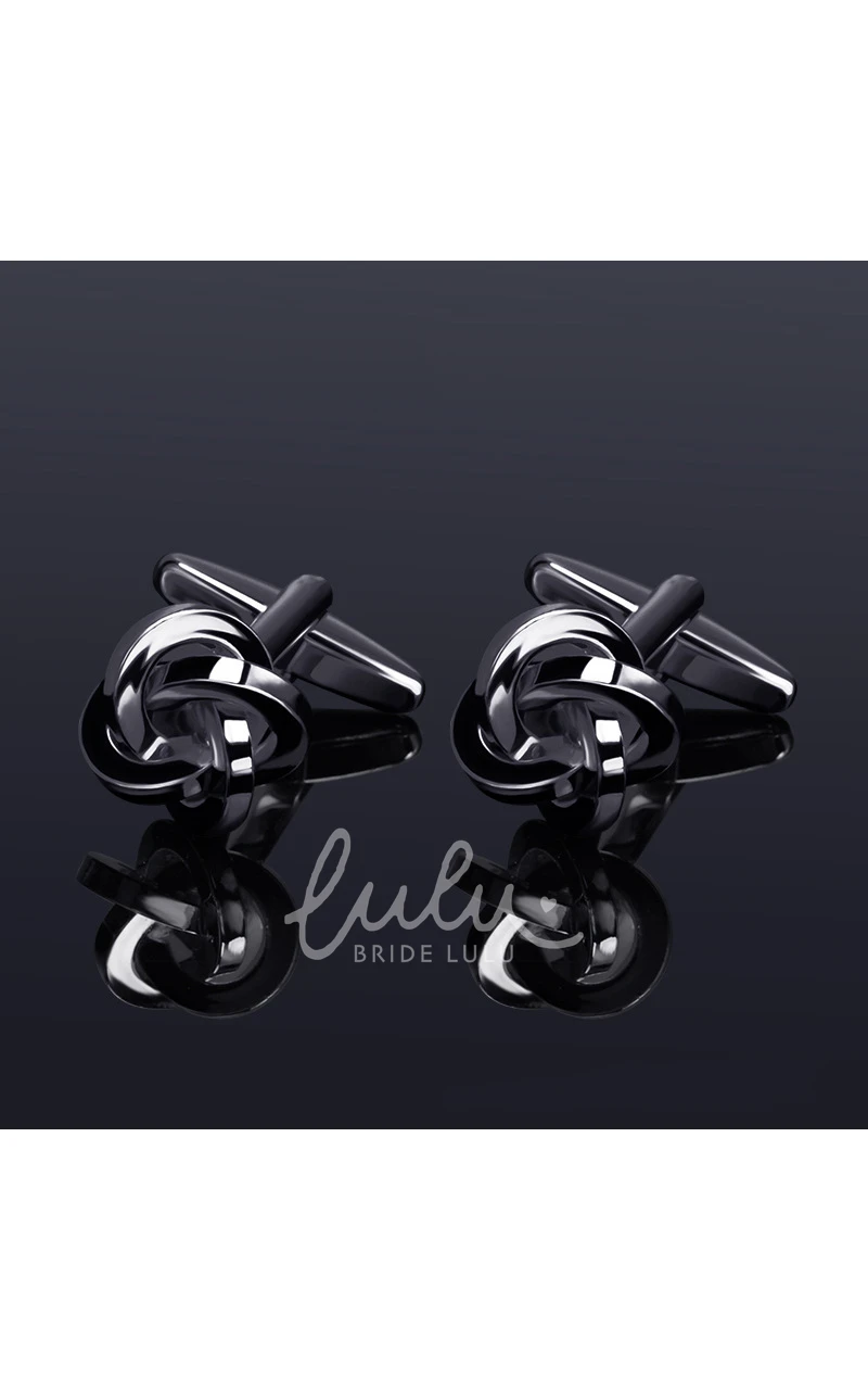 Simple Classic Alloy Cufflinks-10 Styles
